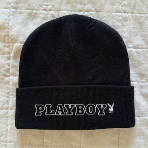 PLAYBOY Black Knit Cap